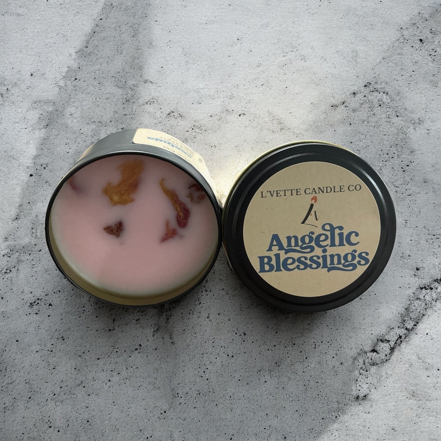 Wickless Tin Candles - Angelic Blessings
