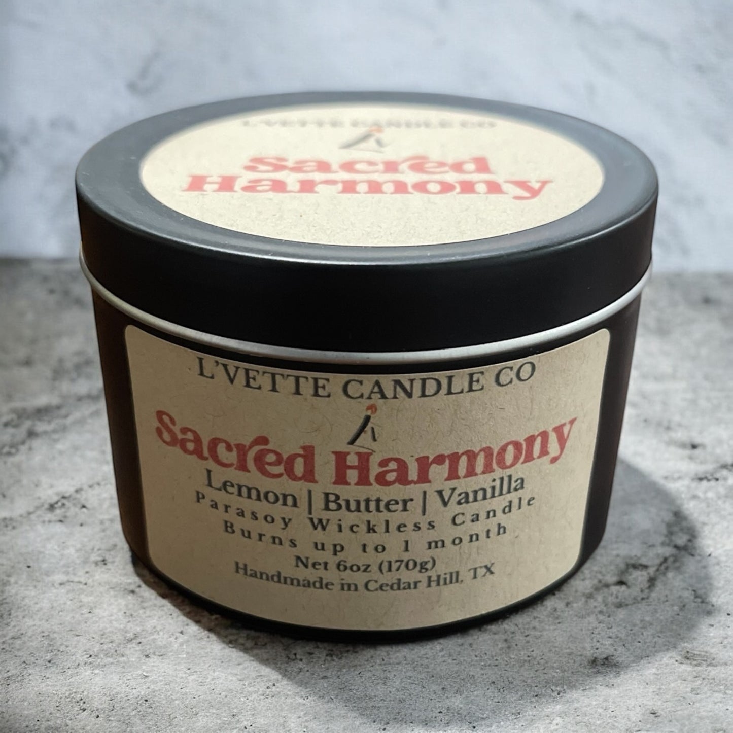 Wickless Tin Candles - Sacred Harmony